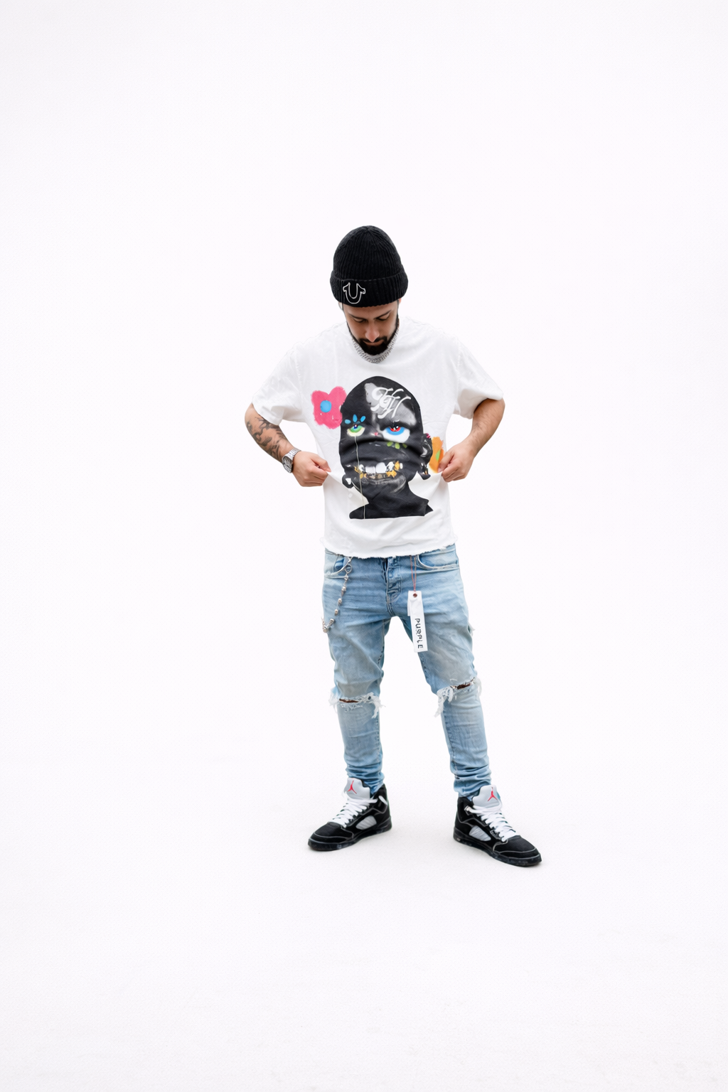 HHG Big Face Signature Tee